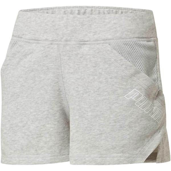 Yogini Women's 3" Shorts, Light Gray Heather, extralarge